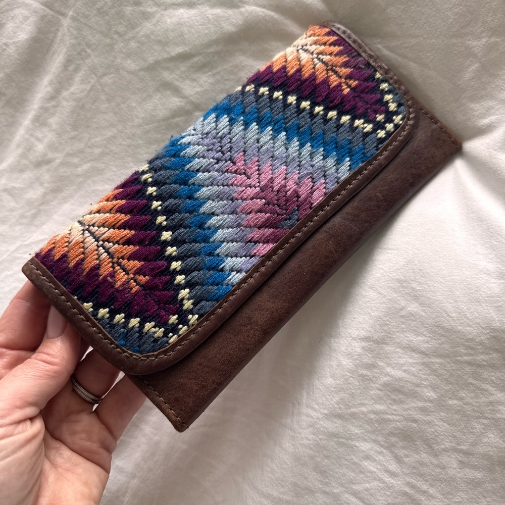 Multicolor Patterned Wallet - image 1